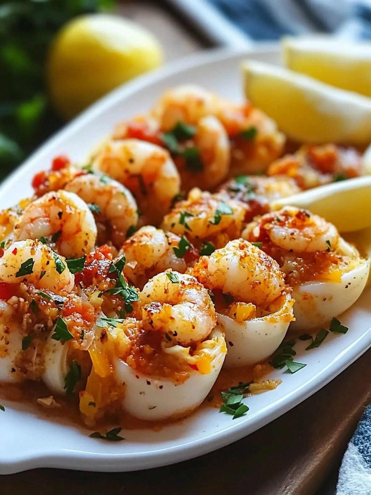Delicious Shrimp Stuffed Squid