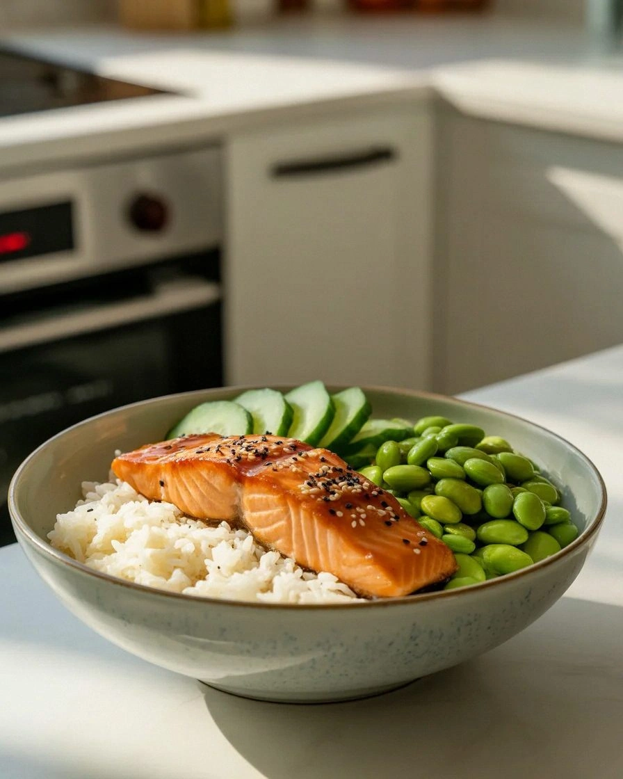 Delicious Teriyaki Salmon Bowl