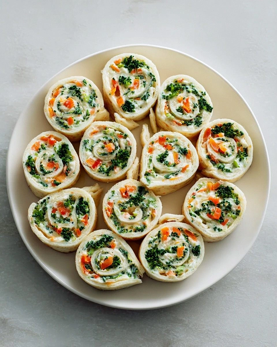 Delicious Vegan Veggie Pinwheels with Broccoli & Carrots Recipe