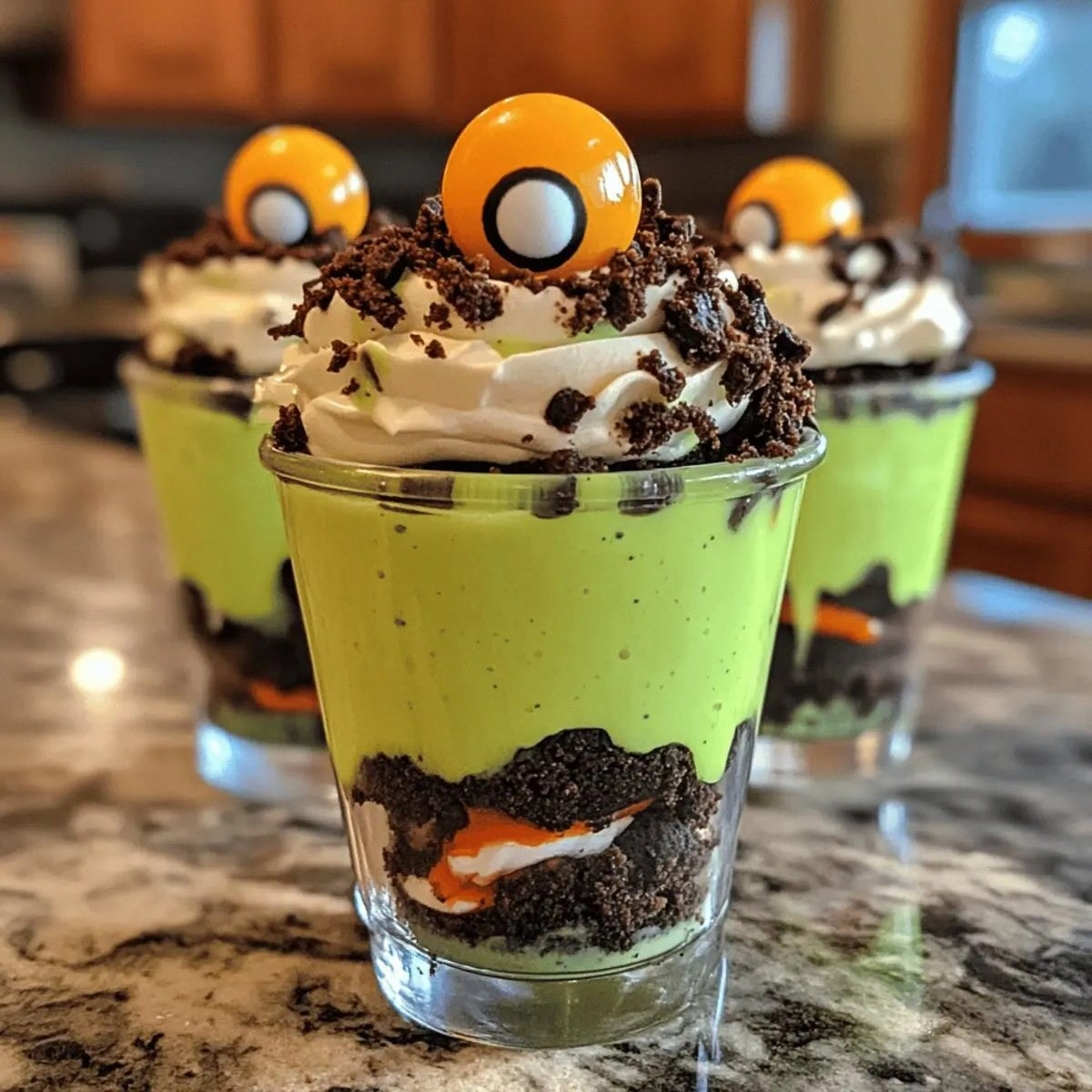 Delicious Zombie Dirt Pudding Cups for Fun Halloween Treats