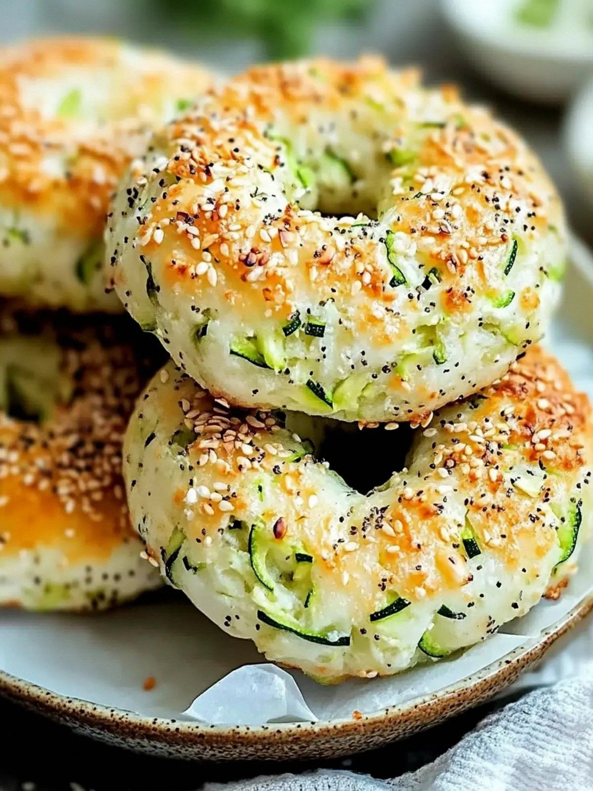 Delicious Zucchini Bagels for 