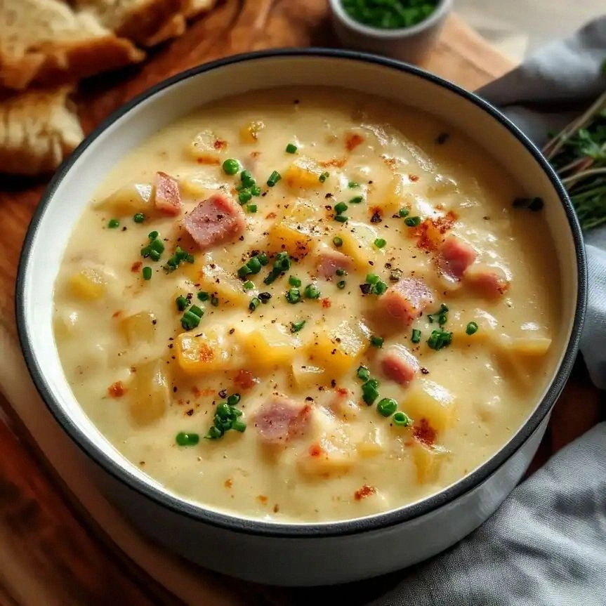 Deliciously Creamy Cheesy Ham 