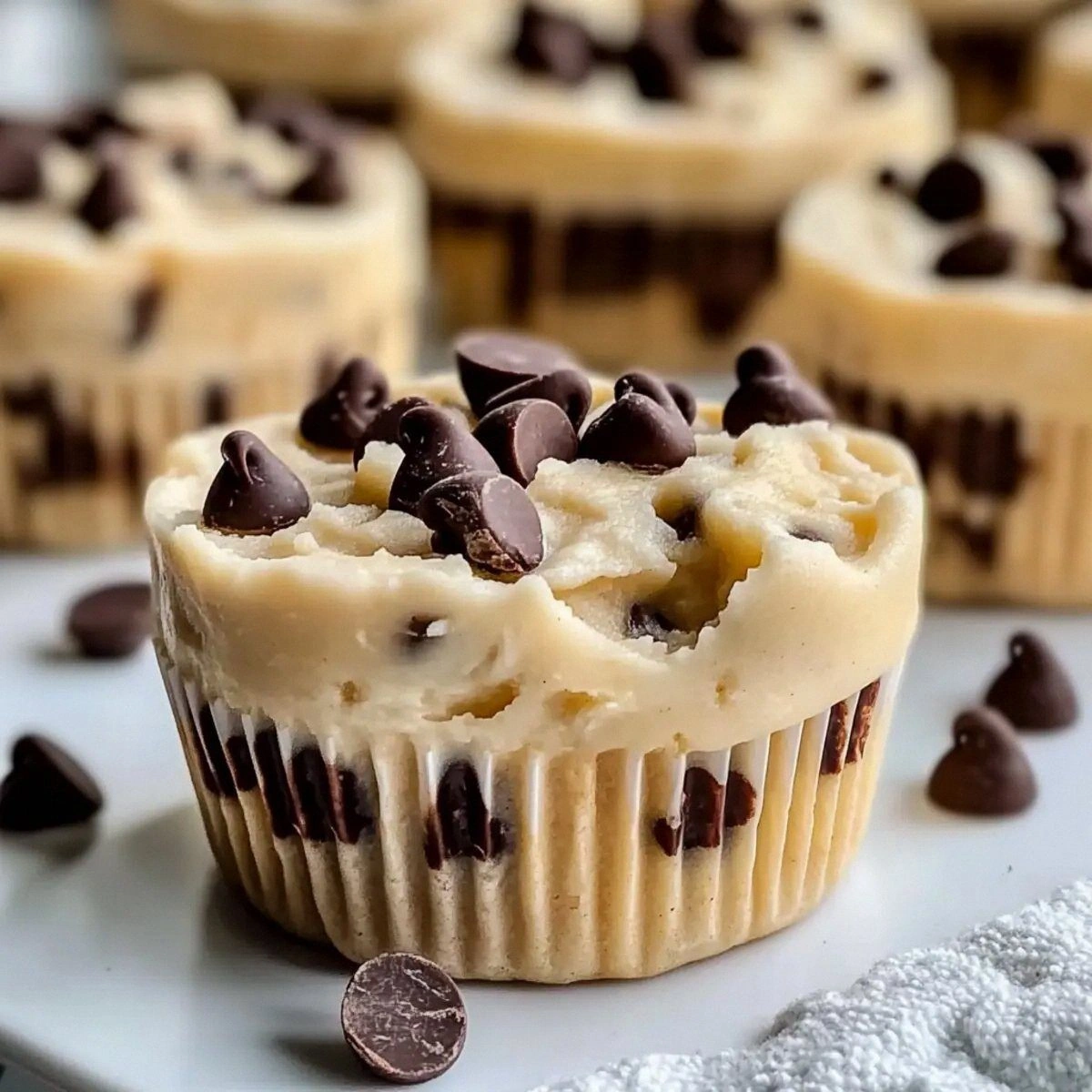 Deliciously Creamy High Protein Yogurt Cookie Dough Cups