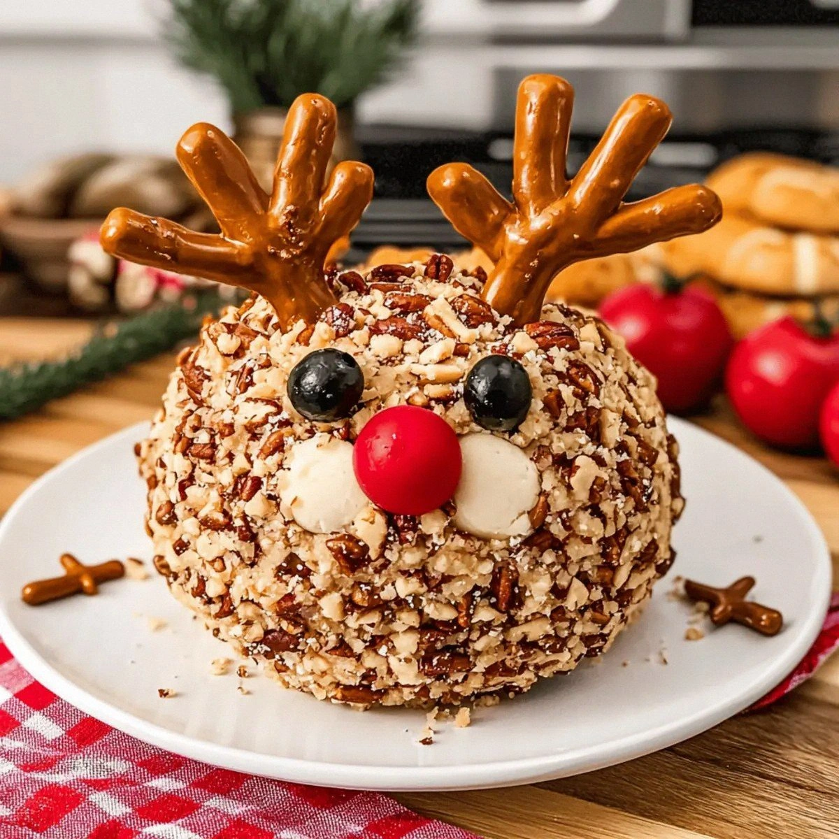 Deliciously Festive Reindeer Cheese Ball for Holiday Cheer