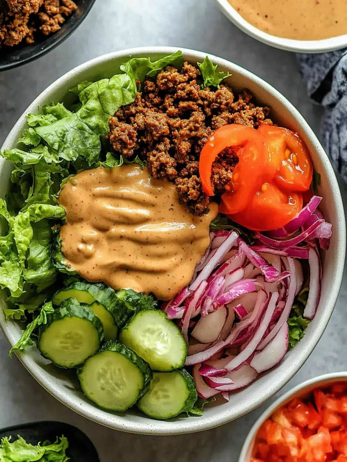 Deliciously Healthy Burger Bow