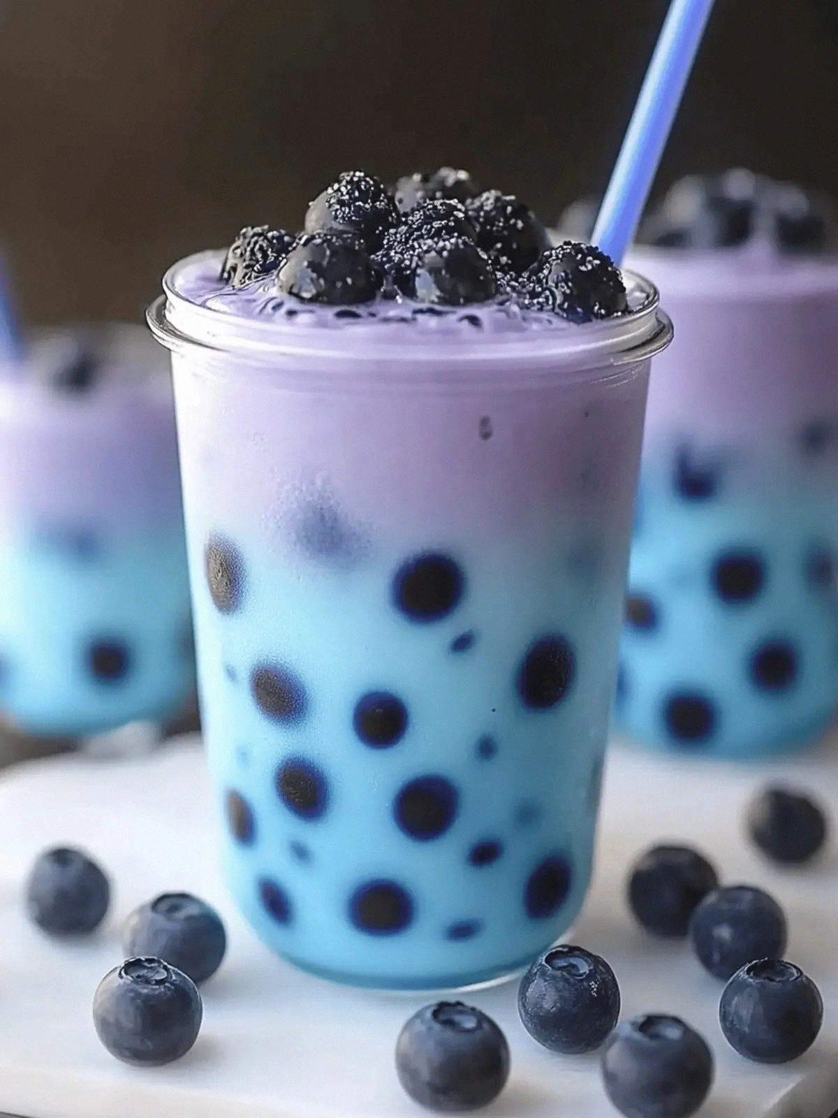Delight in Butterfly Blue Boba