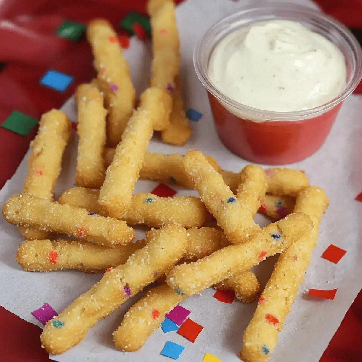 Delightful Cookie Fries with Frosting Dip for Sweet Fun