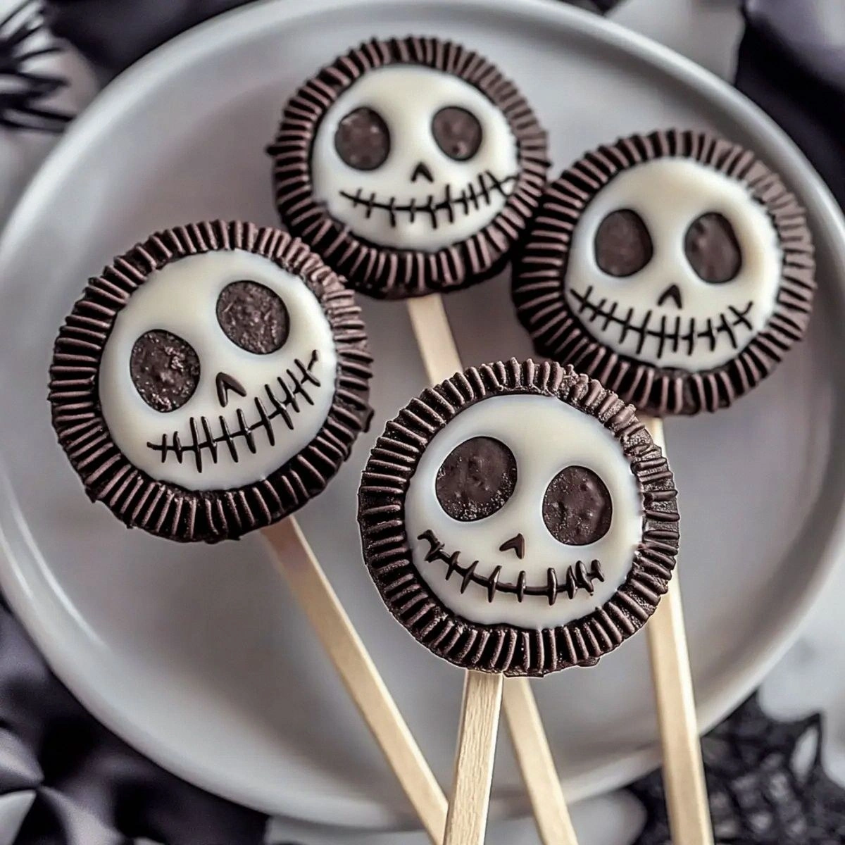 Delightful Jack Skellington Oreo Pops for Spooky Fun