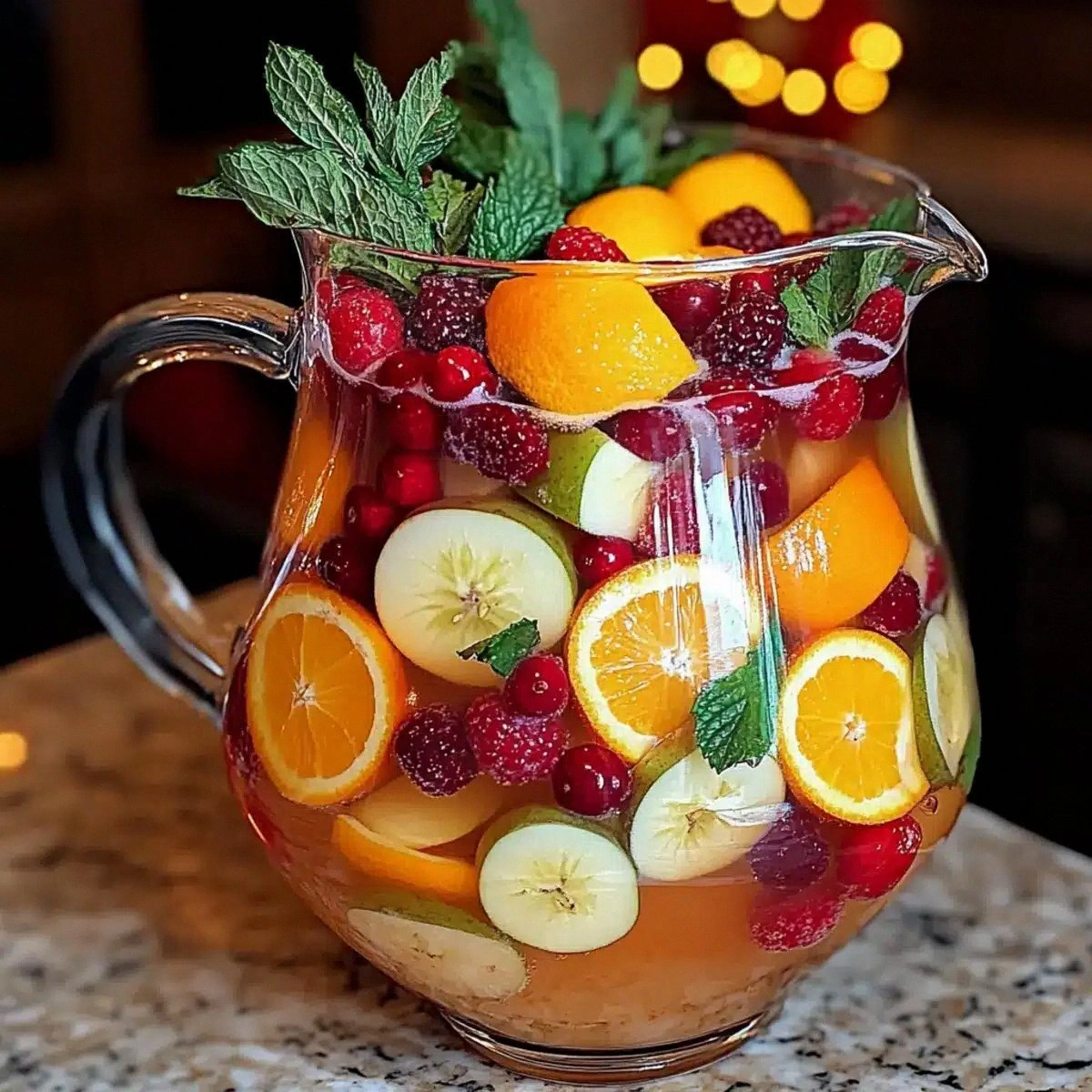 Delightful Non-Alcoholic Christmas Sangria for Festive Cheers