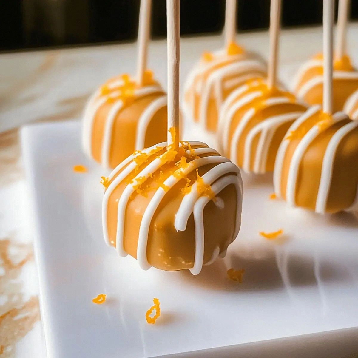 Delightful Orange Cream Cake Pops for Your Sweet Tooth