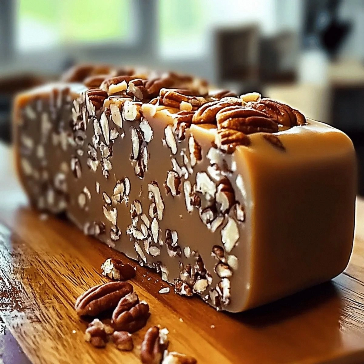 Delightful Pecan Log: Easy 3-Ingredient Family Treat