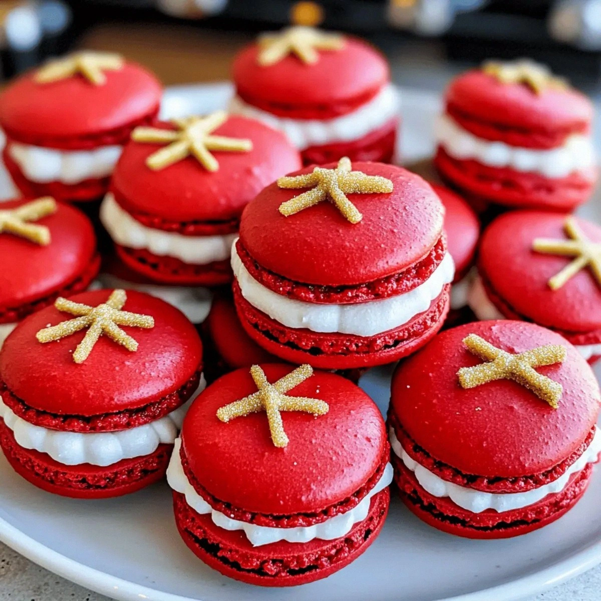 Delightful Santa Claus Macarons for a Festive Holiday Treat