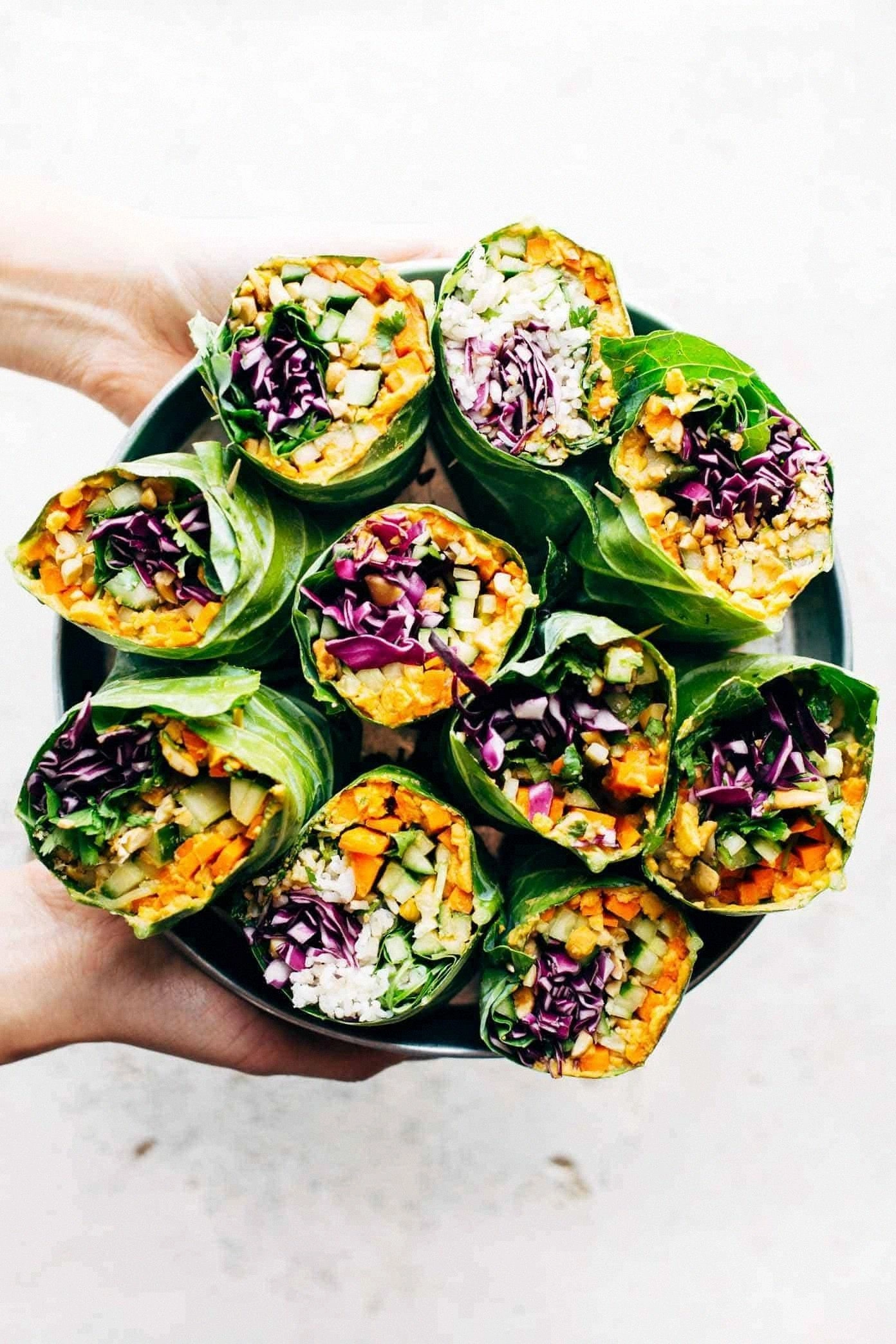Detox Rainbow Roll-Ups with Pe