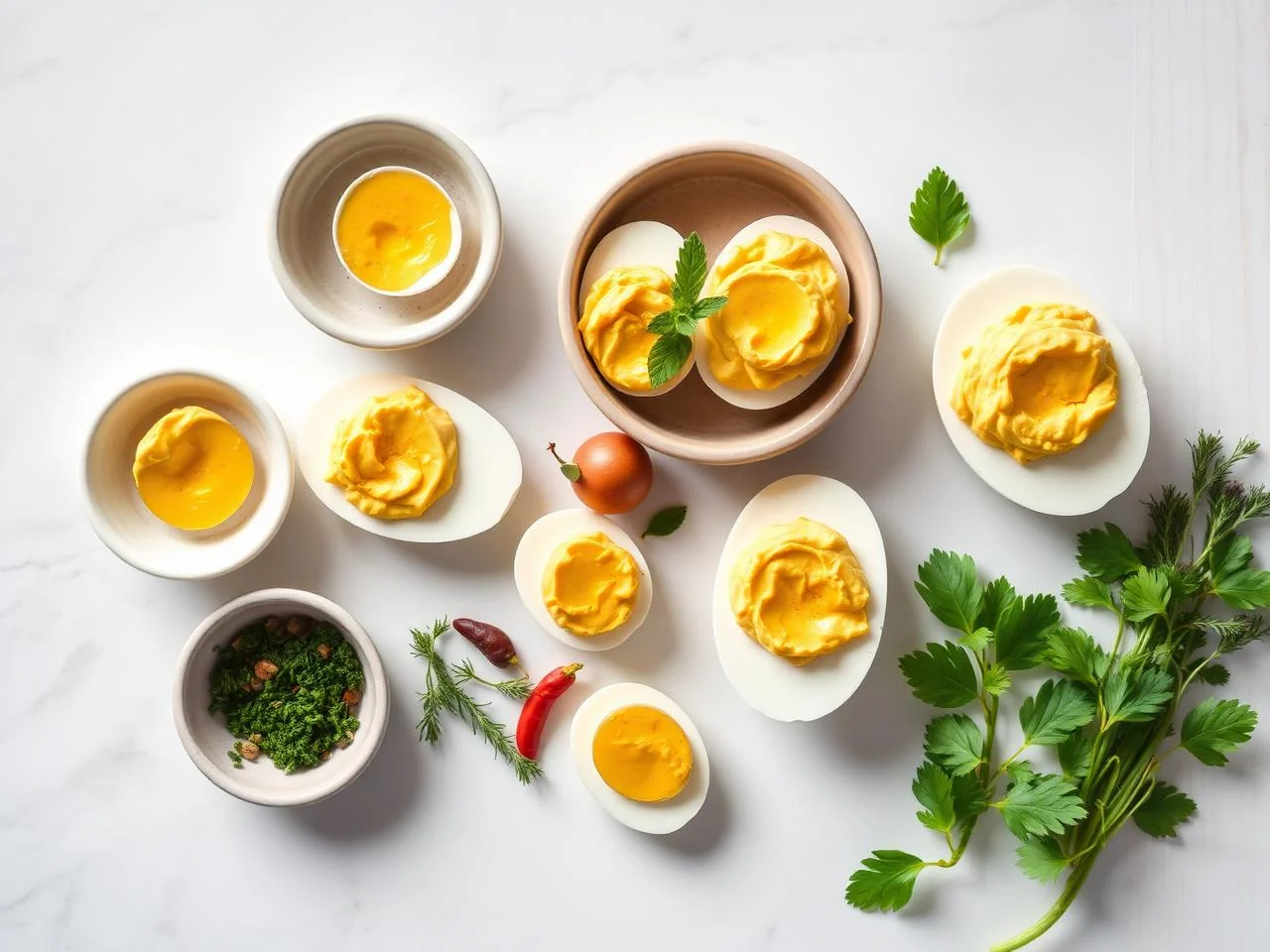 Ingredients for Deviled Eggs