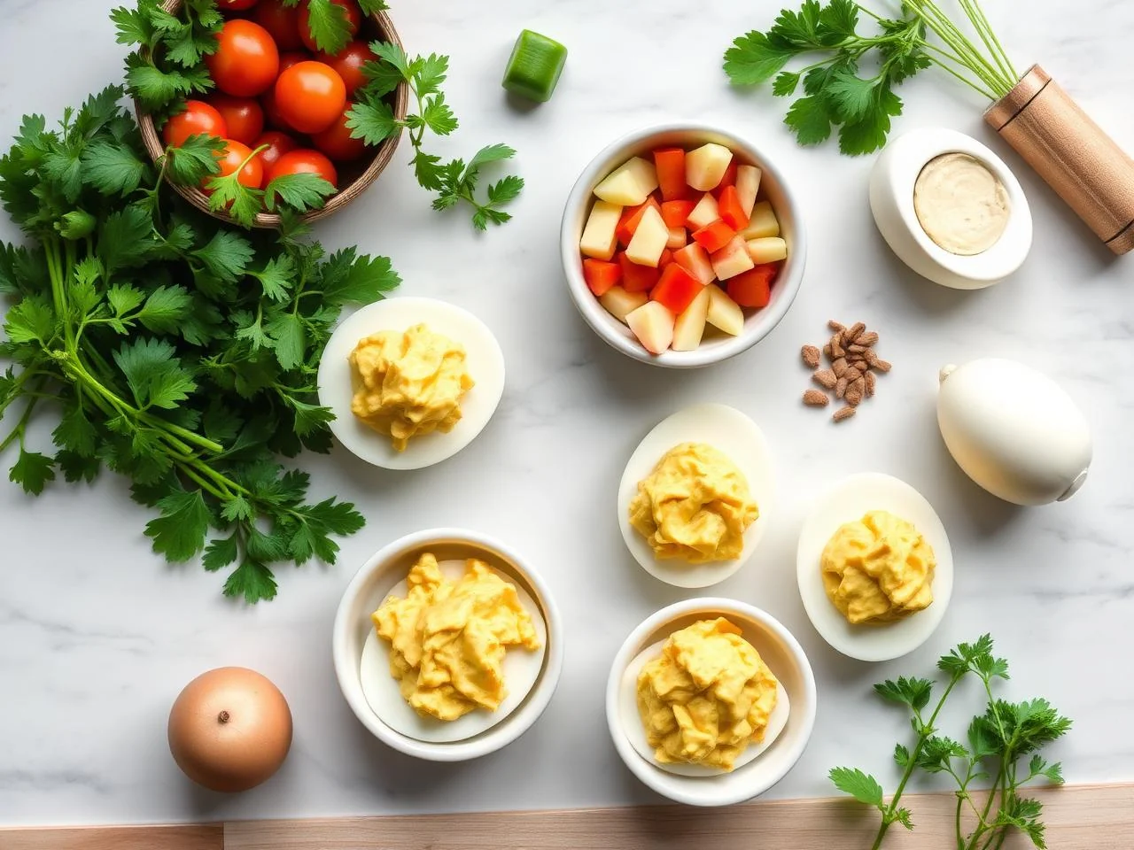 Ingredients for Deviled Eggs