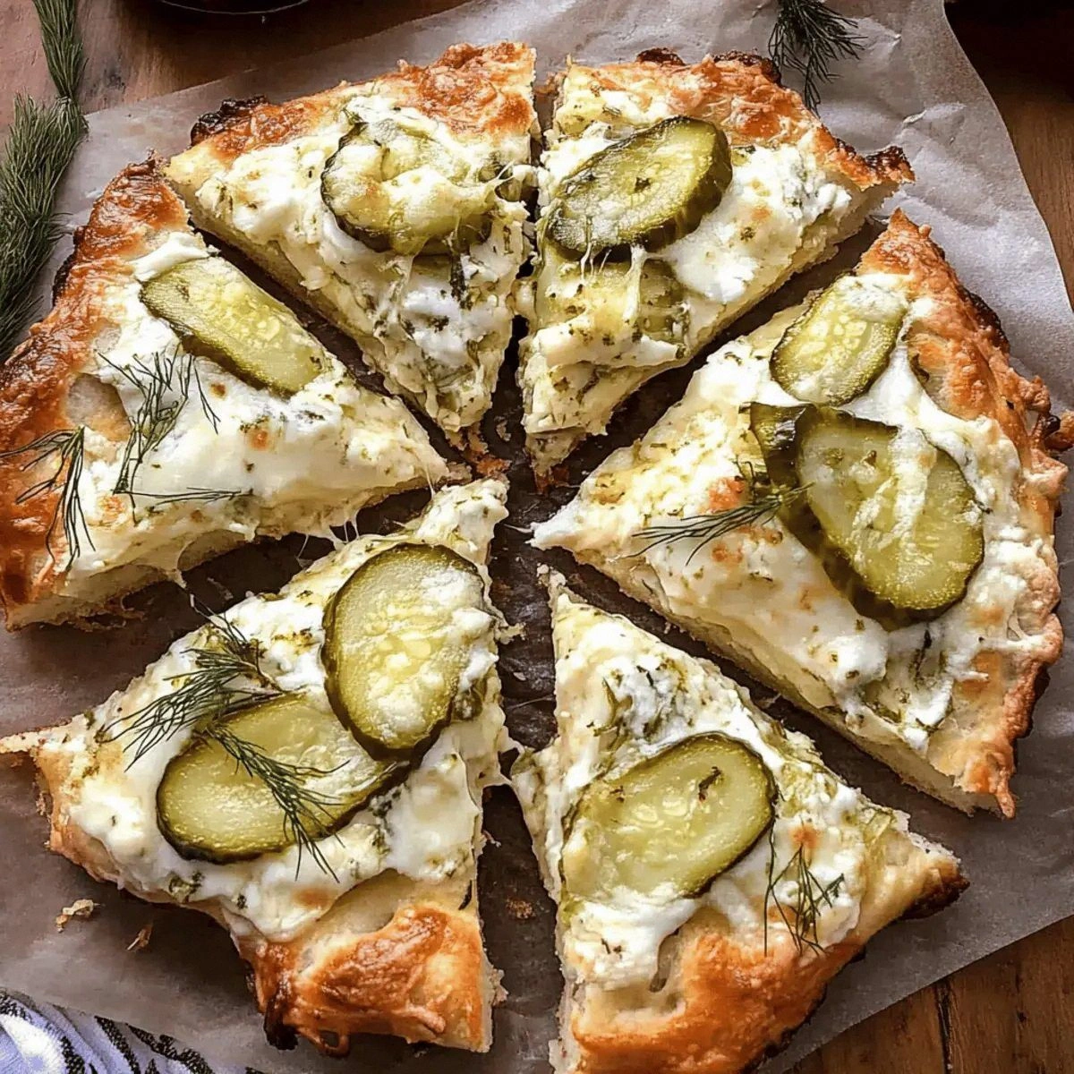 Dill Pickle Focaccia Bread: Savory, Creamy, and Irresistible