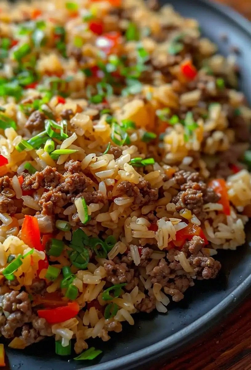 Dirty Rice with Ground Beef (3