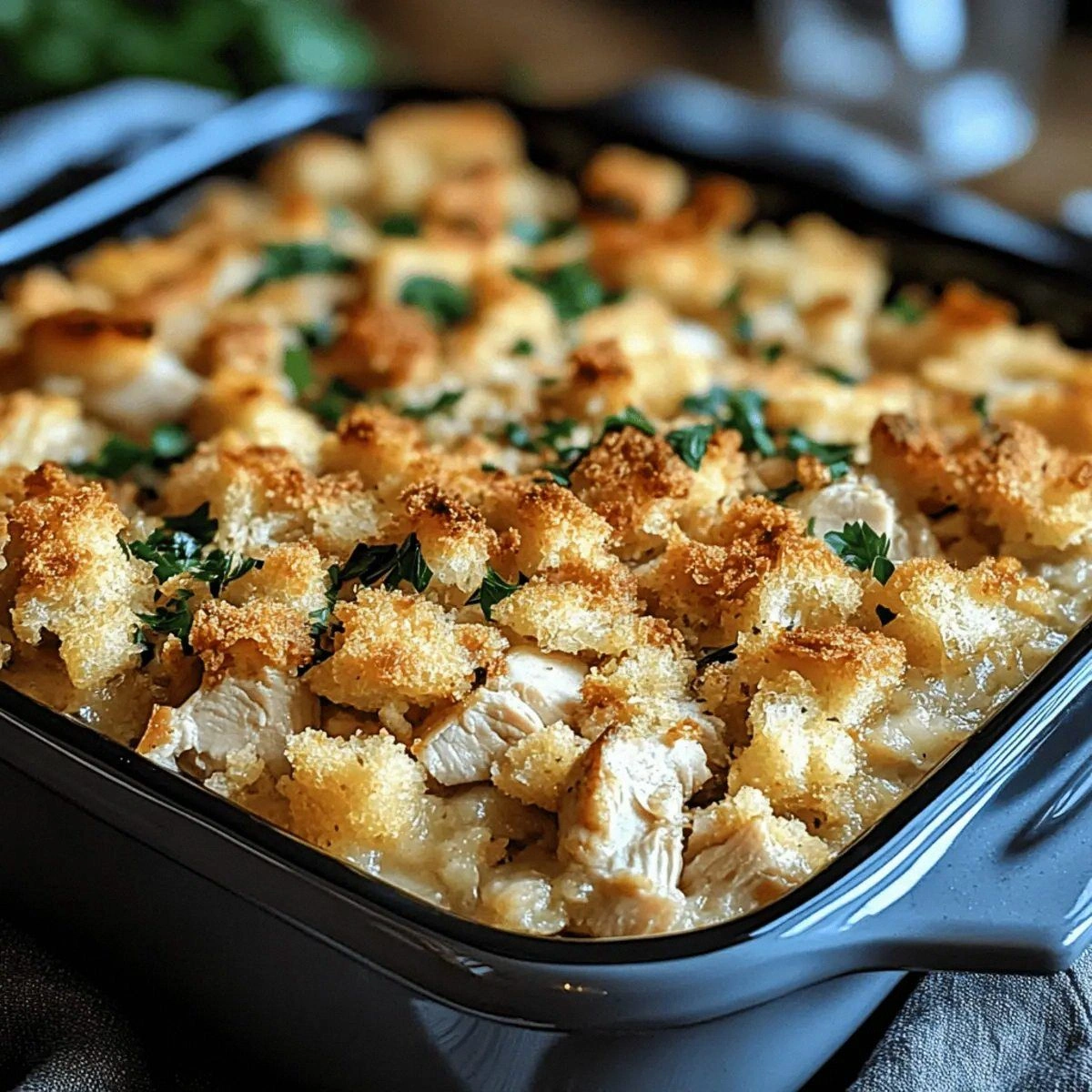 Dolly’s Chicken and Stuffing Casserole: Comfort in Every Bite