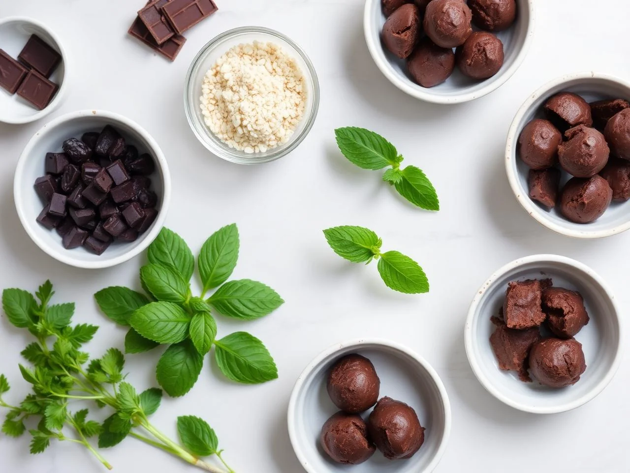 Ingredients for Double Chocolate Fat Bombs