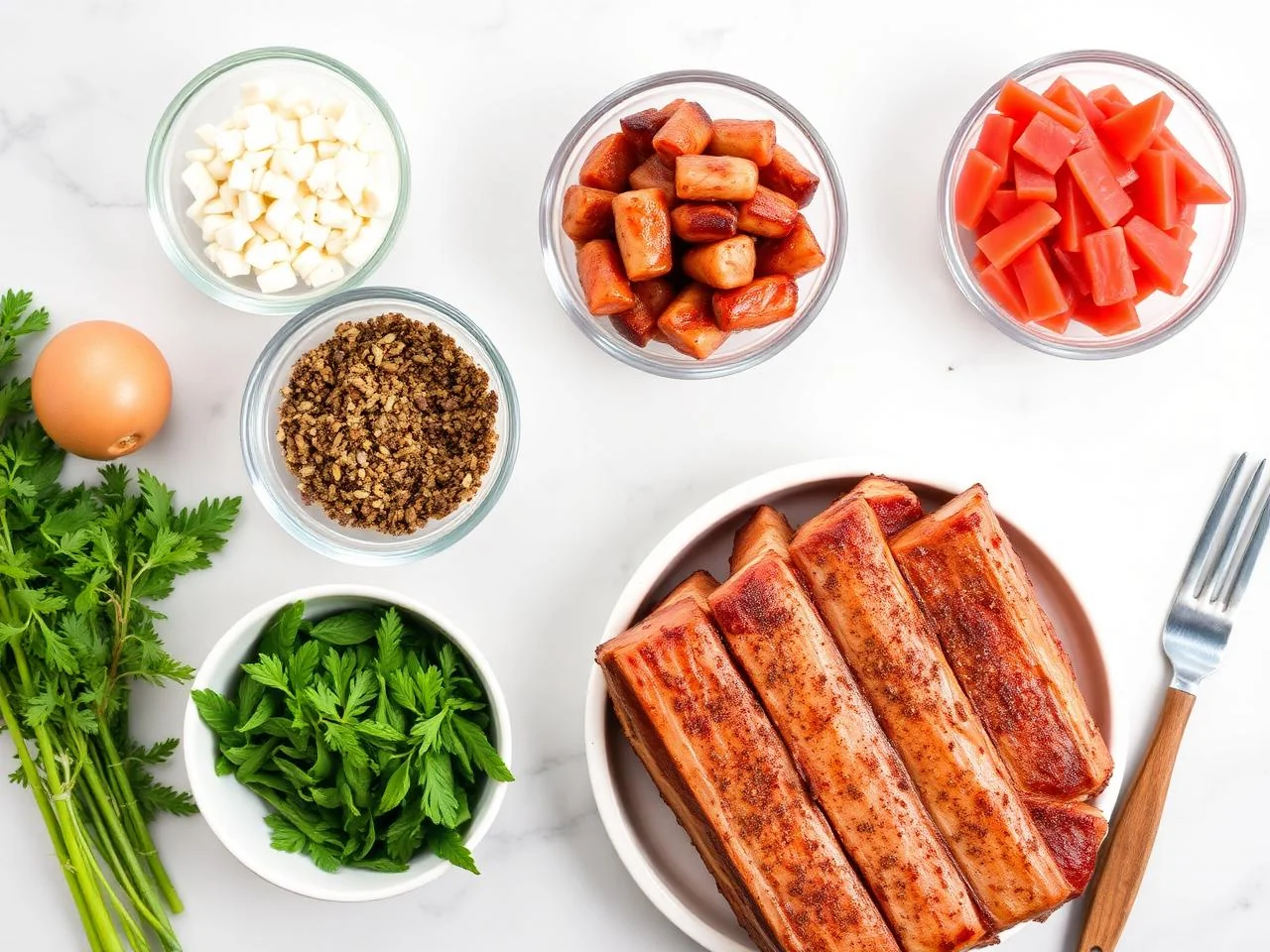 Ingredients for Dry Rubbed Ribs