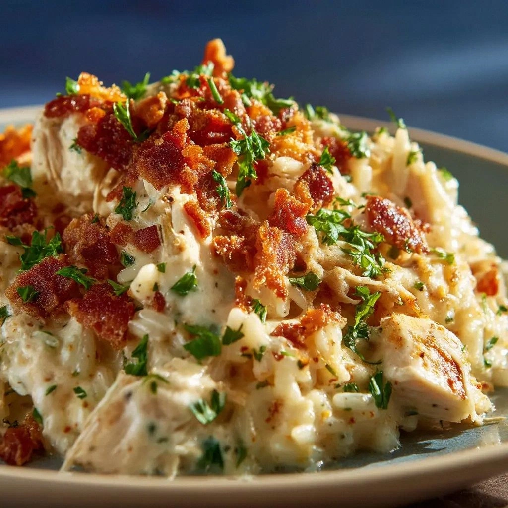 Dump-and-Bake Chicken Alfredo 