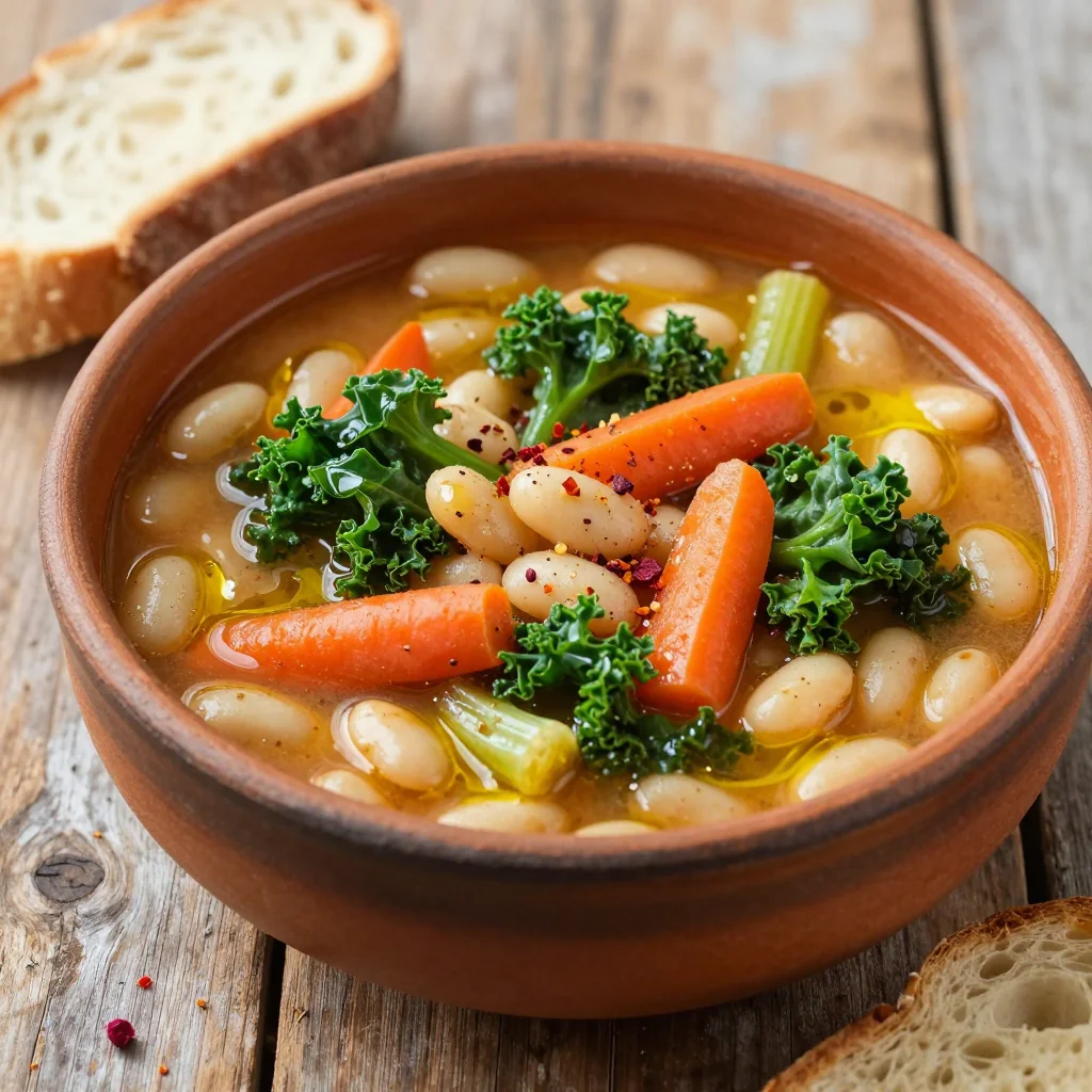 Pantry Clean Out White Bean and Kale Stew
