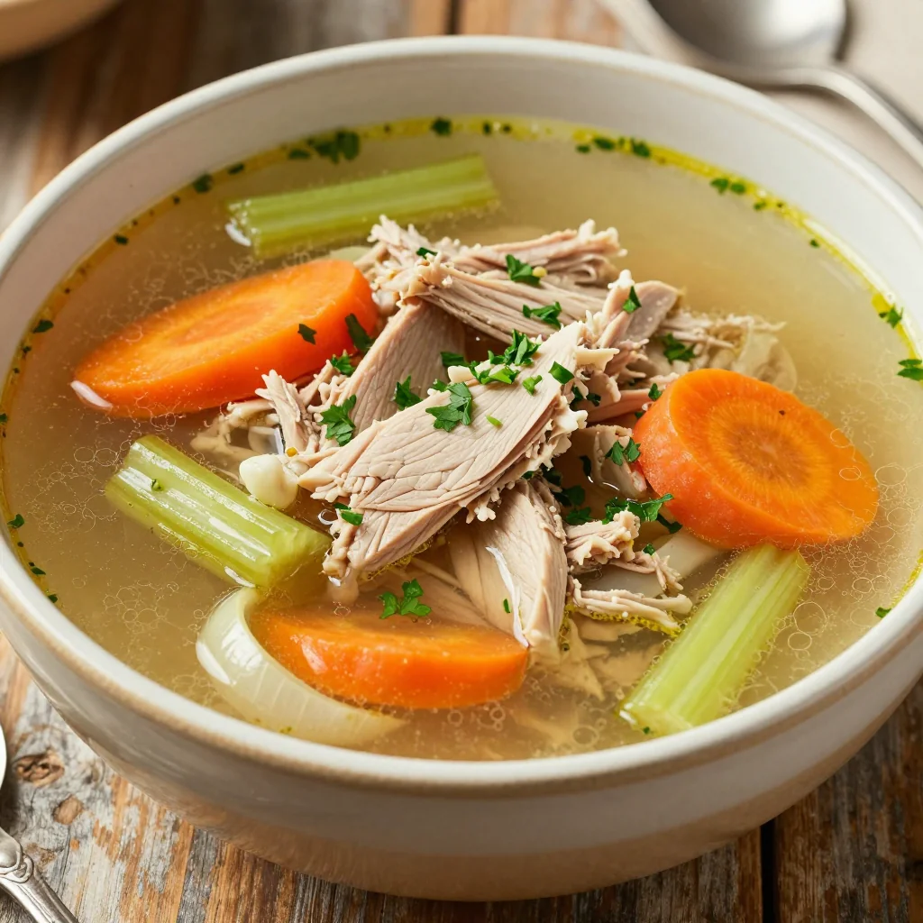 Healthy Slow Cooker Turkey Soup for MLK Day