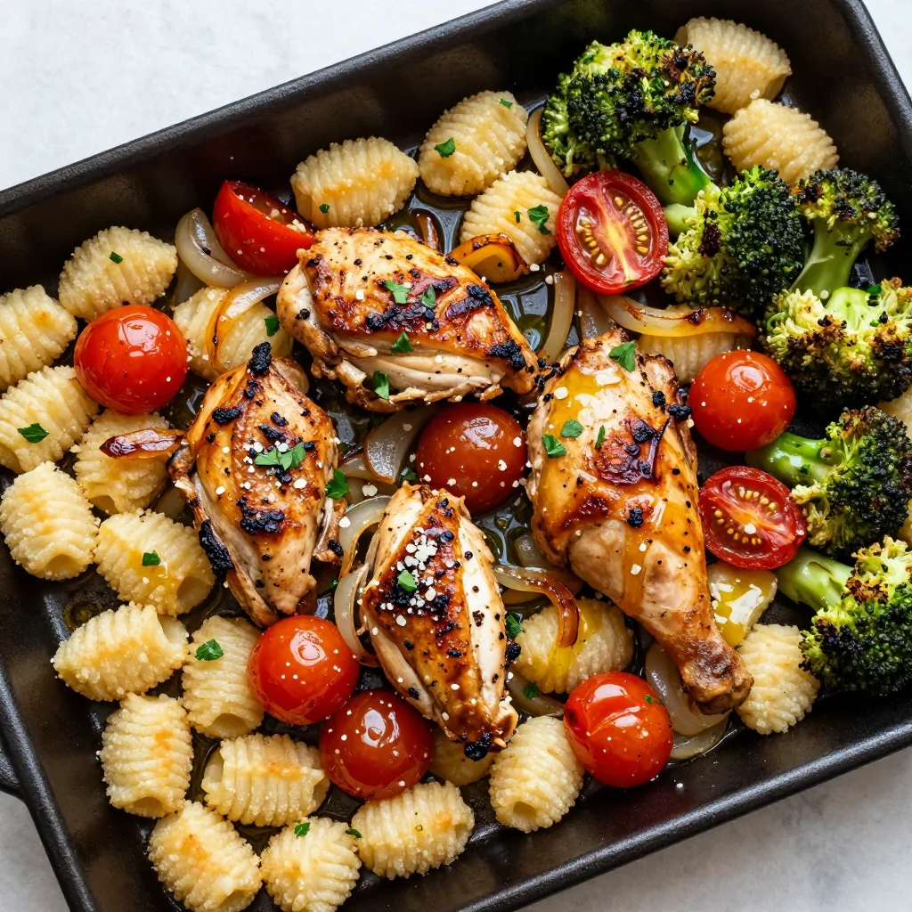 Sheet Pan Gnocchi with Chicken for Meal Prep