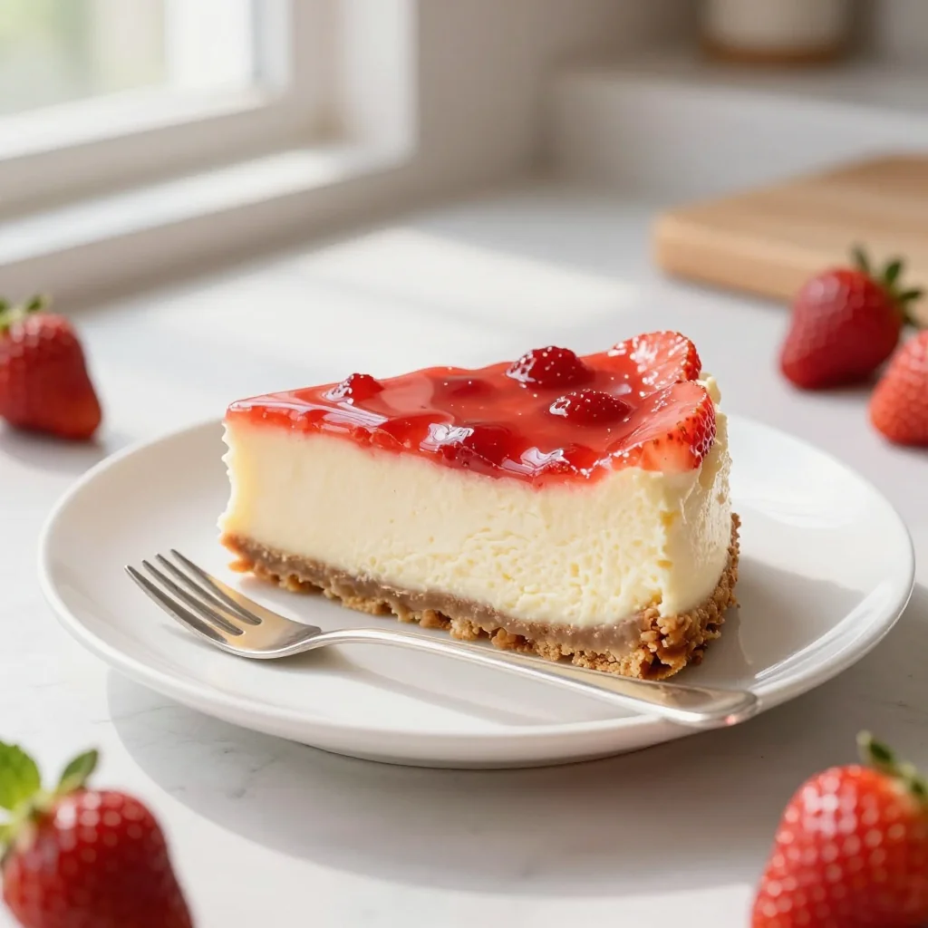 Strawberry Cheesecake with Graham Crust