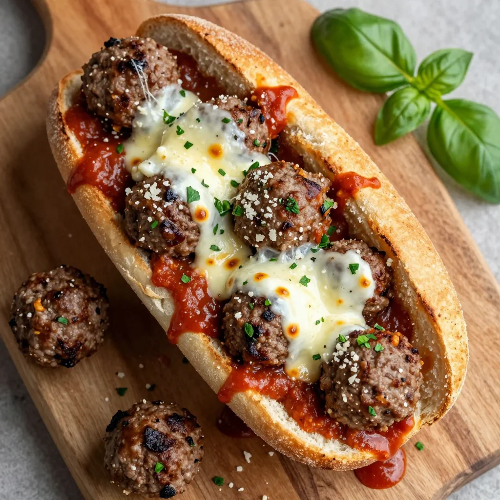 Crockpot Meatball Subs for NFL Playoff Snacking