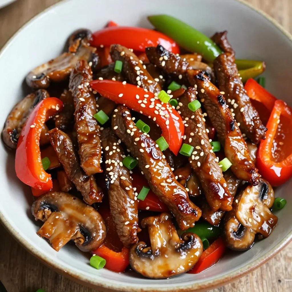 Quick Beef and Mushroom Stir-Fry for Dinners