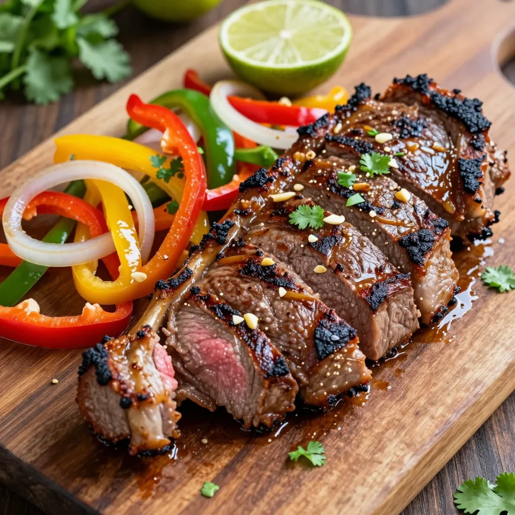 Freezer Prep Marinated Flank Steak for Fajitas