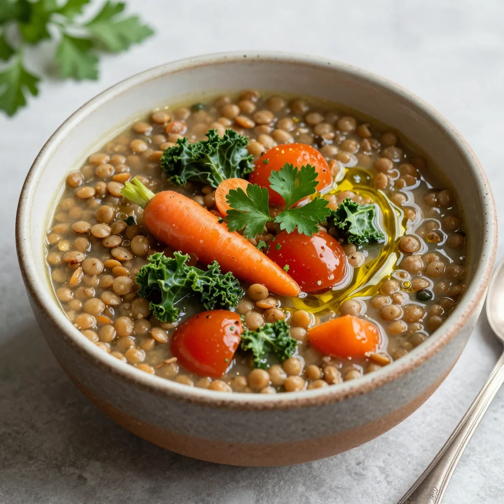 Quick Clean Out Lentil Vegetable Soup Ready in 20 Mins