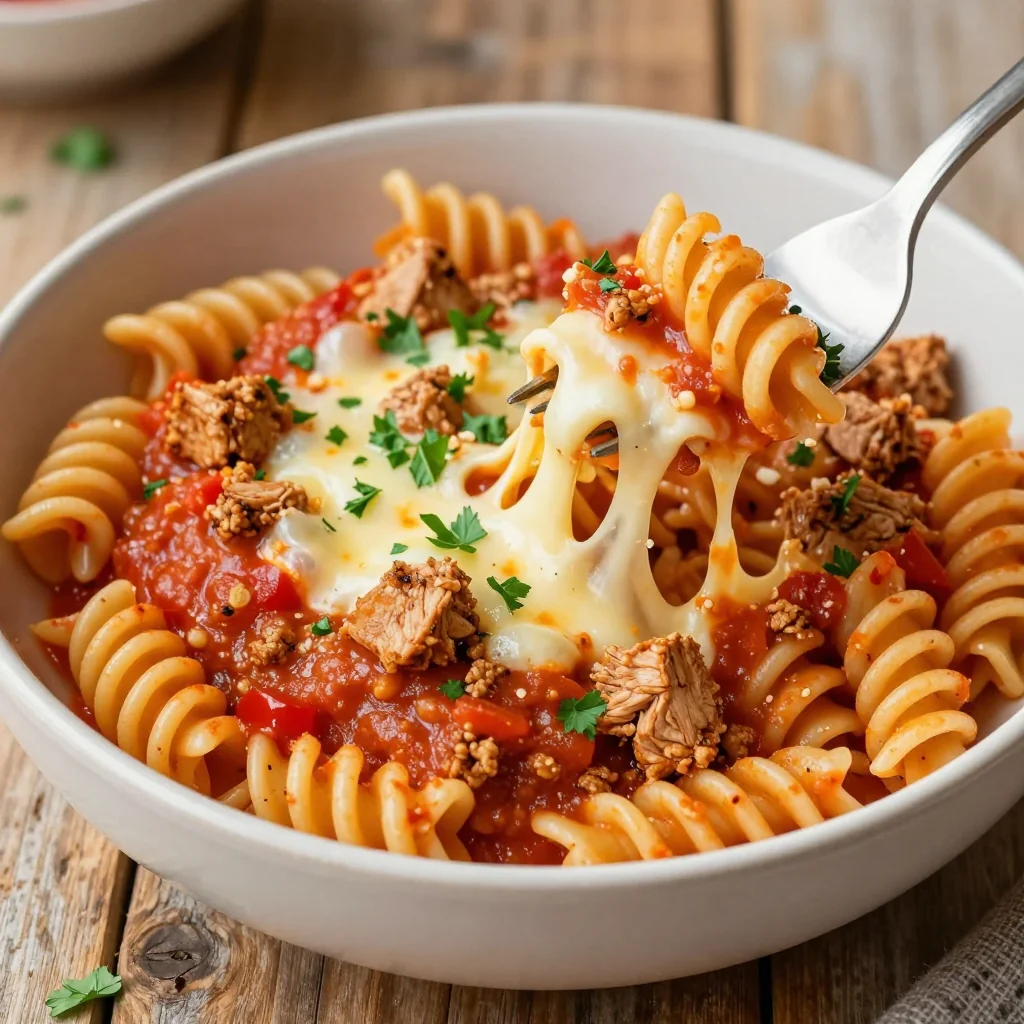 Kid-Friendly Cheesy Ground Turkey Pasta for Dinner
