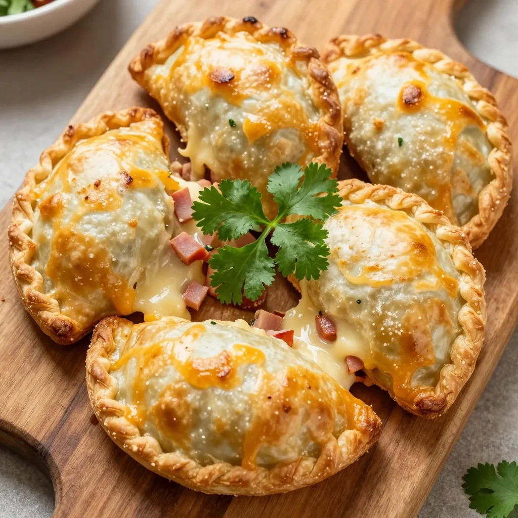 Freezer Friendly Breakfast Empanadas with Ham and Cheese