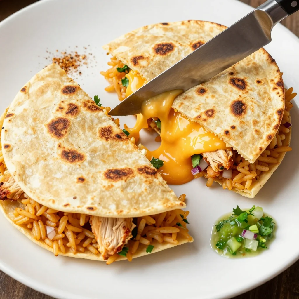 Cheesy Chicken and Rice Burritos for a Quick Meal