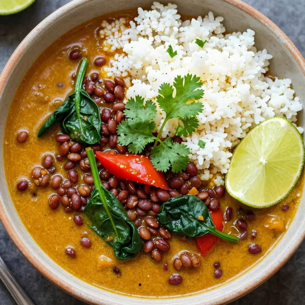 Low Calorie Lentil Curry for a Healthy Dinner