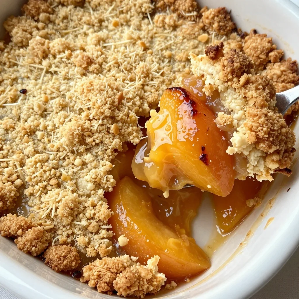 Peach Cobbler That Is Warm And Comforting