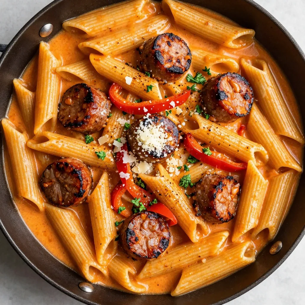 Meal Prep Creamy Cajun Pasta with Sausage