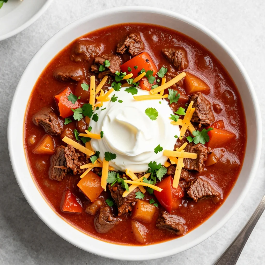 Keto Beef Chili Freezer Meal for NFL Playoff Sundays