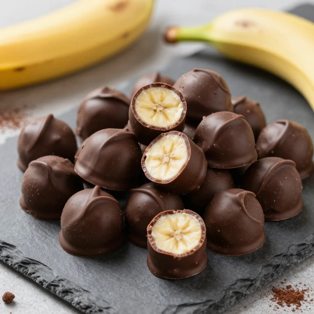 Indulgent Chocolate Covered Banana Bites for a Frozen Treat