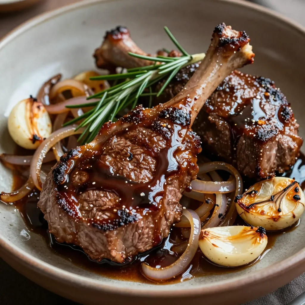 New Year's Day Slow Cooker Balsamic Glazed Steak Tips