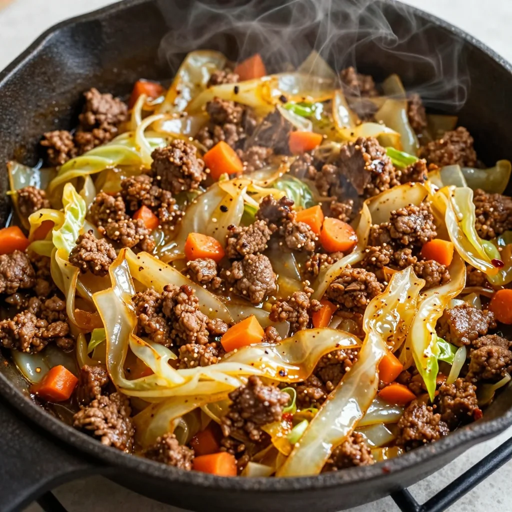 Easy Ground Beef and Cabbage for a Budget Meal