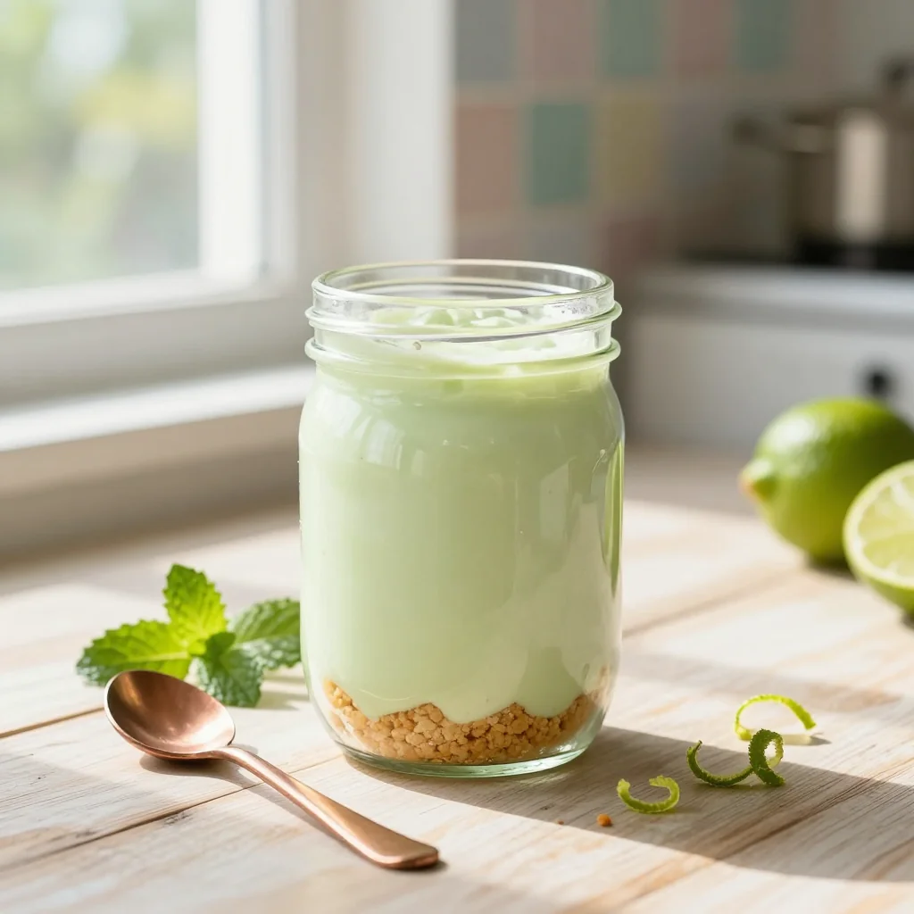 No Bake Key Lime Pie in a Jar Recipe