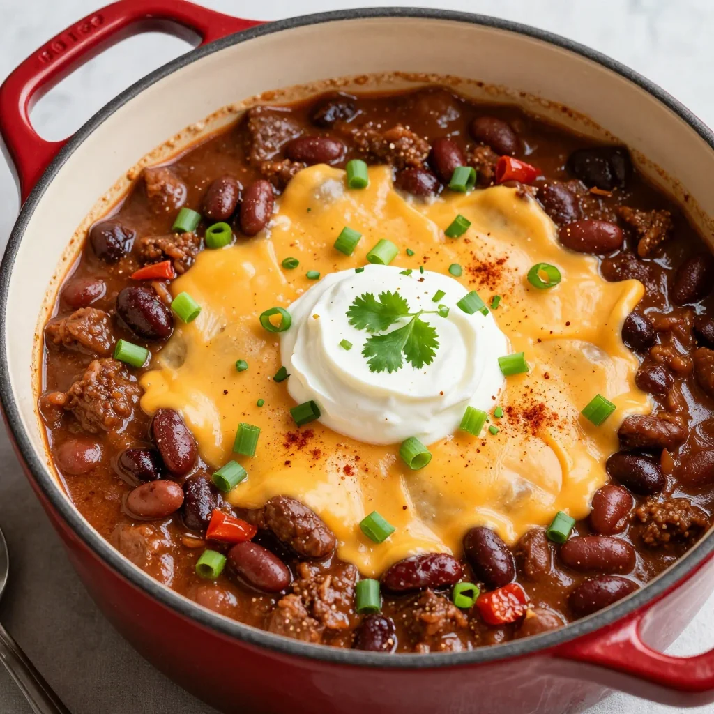 Slow Cooker Creamy Beef Chili for Cozy Sundays