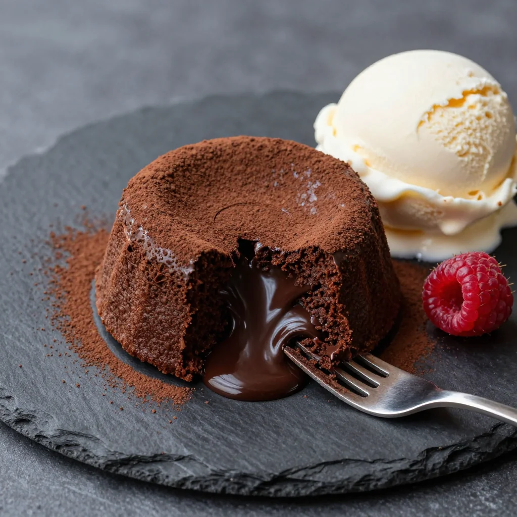 Warm Chocolate Lava Cakes for a Restaurant Dessert