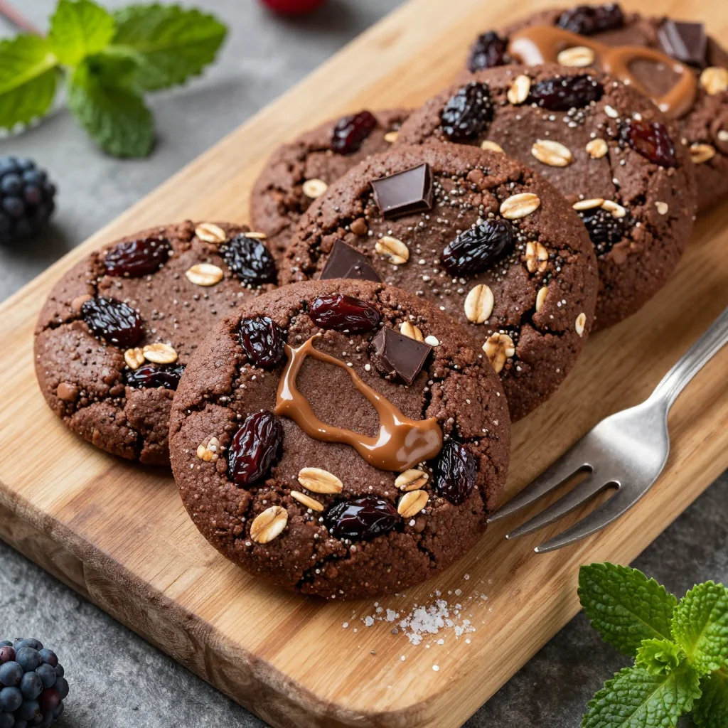 Healthy No Bake Chocolate Oatmeal Cookies for Dessert