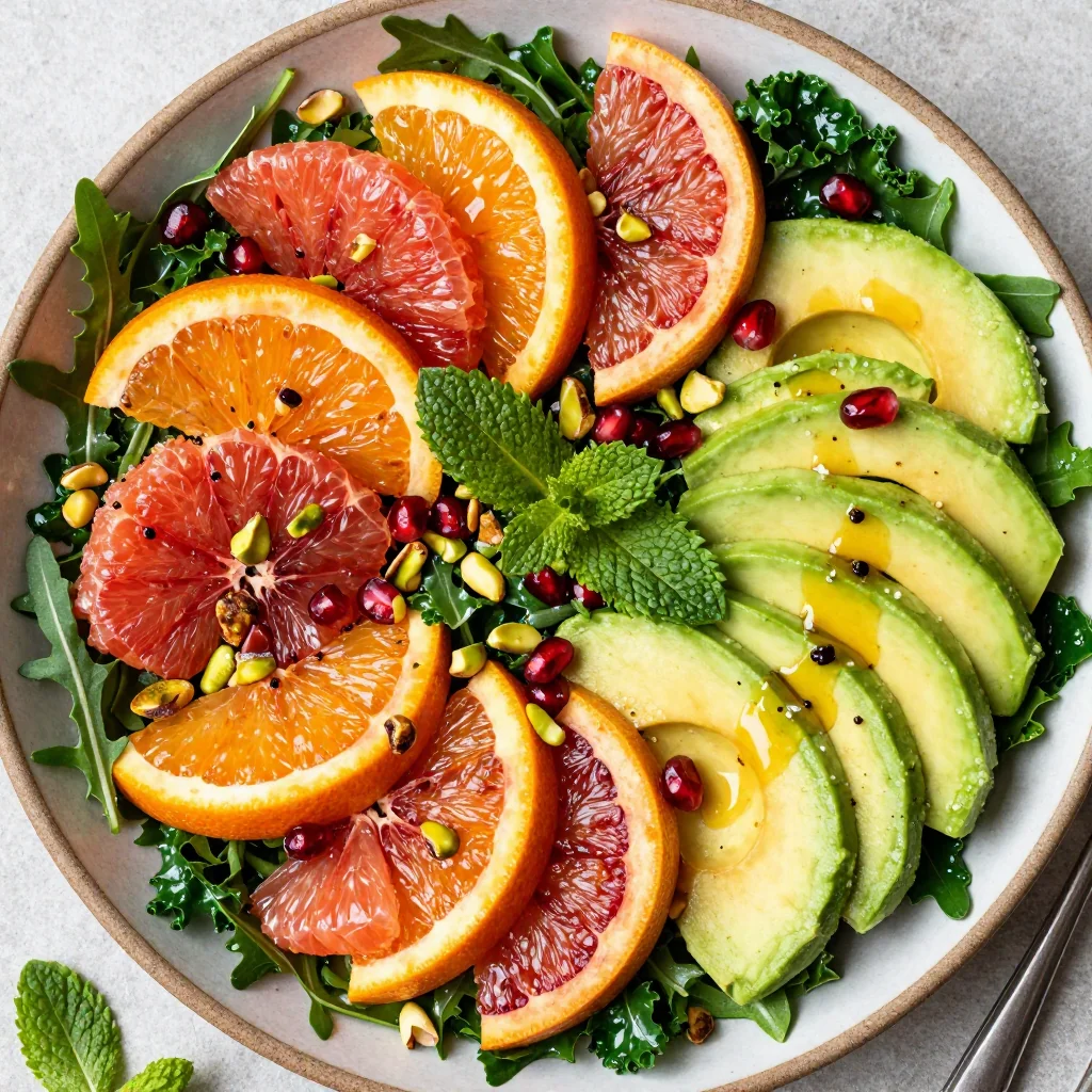 Winter Citrus Detox Salad With A Honey Vinaigrette