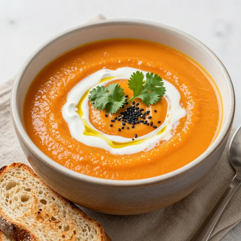 Healthy Creamy Carrot Soup for Weight Loss