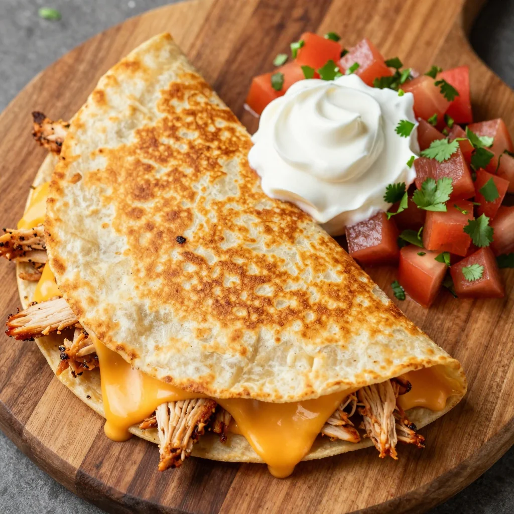 Kid Friendly Chicken and Cheese Quesadillas for Dinner